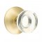 Emtek 5107 Mushroom Knob with Modern Rosette Satin Brass