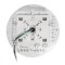 Topaz CPR-60WPCTS LED Round Canopy, Power & CCT Selectable, White finish
