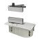 Rixson 428 Series, Floor Door Closer, Center Hung, Single Acting, Patch Fittings