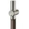 Rockwood LP6061 Half Height, Horizontal Push/Pull Bar, English Bridle Leather Wrapped, Bolts Down