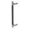 Rockwood 1470 NoirMet- Small Pulls, Offset, Black Aluminum Grip, Round Ends