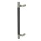 Rockwood RM1430 NoirMet- Small Pulls, Offset, Black Aluminum Grip, Flat Ends