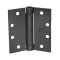 McKinney Standard Spring Hinge Ball Bearing, Full Mortised Black Suede Powder Finished