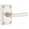 Emtek 5105 Arts & Crafts Lever with Arts & Crafts Rectangular Rosette Satin Nickel