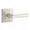 Emtek 5106 Arts & Crafts Lever with Arts & Crafts Hammered Rosette Satin Nickel