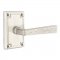 Emtek 5105 Hammered Lever with Arts & Crafts Rectangular Rosette Satin Nickel
