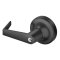 Accentra AU-441F-2802 Rose Lever Trim, Nightlatch, Key-in-Lever, Augusta Lever, Black Suede Powder Coat Finish