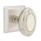 Emtek 8131 Beaded Egg Knob with Quincy Rosette Satin Nickel