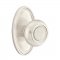 Emtek 8120 Belmont Knob with Oval Rosette Satin Nickel