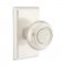 Emtek 8121 Belmont Knob with Rectangular Rosette Satin Nickel