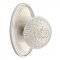 Emtek 8120 Lancaster Knob with Oval Rosette Satin Nickel