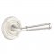 Emtek 8107 Merrimack Lever with Ribbon & Reed Rosette Satin Nickel