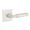 Emtek 8131 Ribbon & Reed Lever with Quincy Rosette Satin Nickel