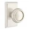 Emtek 8121 Rope Knob with Rectangular Rosette Satin Nickel