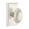 Emtek 8121 Victoria Knob with Rectangular Rosette Satin Nickel