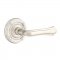Emtek 8107 Wembley Lever with Ribbon & Reed Rosette Satin Nickel