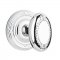 Emtek 8107 Beaded Egg Knob with Ribbon & Reed Rosette Polished Chrome