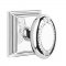Emtek 8161 Beaded Egg Knob with Wilshire Rosette Polished Chrome