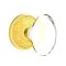 Emtek Hampton Glass Door Knob, Glass Knobset, Lancaster Rosette, Unlacquered Brass (US3NL) Finish