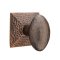 Emtek Hammered Door Knobs, Arts & Crafts, Hammered Rosette, Oil Rubbed Bronze (US10B) Finish