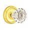 Emtek 8101 Astoria Knob with Rope Rosette Polished Brass