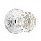 Emtek 8106 Astoria Knob with Lancaster Rosette Polished Chrome