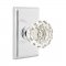 Emtek 8121 Astoria Knob with Rectangular Rosette Polished Chrome