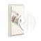 Emtek 8121 Bristol Knob with Rectangular Rosette Polished Nickel