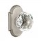 Emtek 8108 Diamond Crystal Knob with #8 Rosette Antique Nickel
