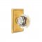 Emtek 8121 Diamond Crystal Knob with Rectangular Rosette French Antique Brass
