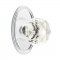 Emtek 8120 Diamond Crystal Knob with Oval Rosette Polished Chrome