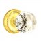 Emtek 8101 Diamond Crystal Knob with Rope Rosette Polished Brass