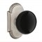 Emtek 8108 Ebony Knob with #8 Rosette Antique Nickel