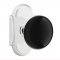 Emtek 8108 Ebony Knob with #8 Rosette Polished Chrome