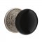 Emtek 8106 Ebony Knob with Lancaster Rosette Antique Nickel
