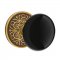 Emtek 8106 Ebony Knob with Lancaster Rosette French Antique Brass