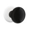 Emtek Ebony Door Knob, Porcelain, Porcelain Rosette, Oil Rubbed Bronze (US10B) Finish