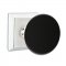 Emtek 8131 Ebony Knob with Quincy Rosette Polished Chrome