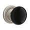 Emtek 8101 Ebony Knob with Rope Rosette Antique Nickel
