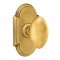 Emtek 8108 Egg Knob with #8 Rosette French Antique Brass