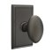 Emtek Egg Door Knob, Classic Brass, Rectangular Rosette, Oil Rubbed Bronze (US10B) Finish