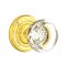 Emtek 8107 Georgetown Knob with Ribbon & Reed Rosette Polished Brass