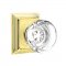 Emtek 8161 Georgetown Knob with Wilshire Rosette Polished Brass