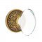 Emtek 8106 Hampton Knob with Lancaster Rosette French Antique Brass