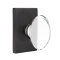 Emtek Hampton Glass Door Knob, Glass Knobset, Rectangular Rosette, Oil Rubbed Bronze (US10B) Finish