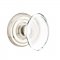 Emtek 8100 Hampton Knob with Regular Rosette Polished Nickel