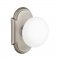 Emtek 8108 Ice White Knob with #8 Rosette Antique Nickel