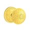Emtek Lancaster Door Knob, Designer Brass, Lancaster Rosette, Unlacquered Brass (US3NL) Finish
