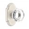 Emtek 8108 Lowell Crystal Knob with #8 Rosette Satin Nickel