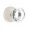 Emtek 8106 Lowell Crystal Knob with Lancaster Rosette Satin Nickel